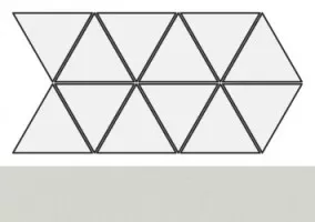 Мозаика 24249 Scale Triangolo Mosaic Mint 22.5x45 Equipe