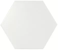 Керамогранит напольный 22357 Scale Hexagon Porcelain White Matt 11.6x10.1 Equipe Керамогранит напольный 22357 Scale Hexagon Porcelain White Matt 11.6x10.1 Equipe