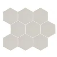 Мозаика 21920 Scale Hexagon Mosaic Light Grey 31x38 Equipe