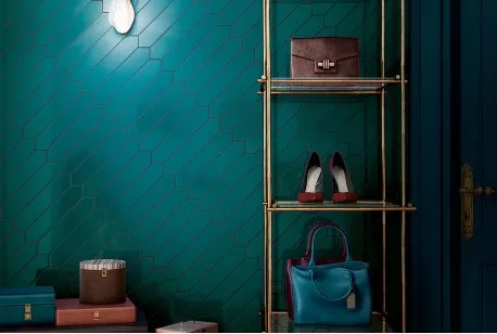 Плитка Equipe 25834 Arrow Adriatic Blue настенная 5x25