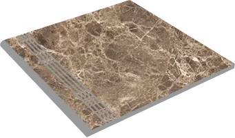 Ступень ELc01 Elegant полированная с бортиком 33x60 Estima