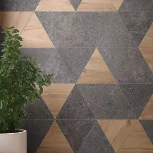 Мозаика PF60001282 Cozy Mos. Triangoli Bark Ret. 34x26 Flaviker