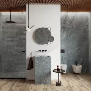 Керамогранит Flaviker Blue Savoy Grey Ret 10x60 PF60007795