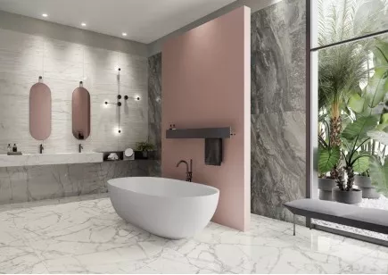 Керамогранит Italon Charme Deluxe Bianco Michelangelo Nat Ret 80x160 610010001920