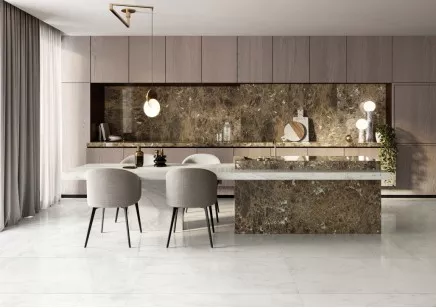 Керамогранит Italon Charme Deluxe Bianco Michelangelo Nat Ret 80x160 610010001920