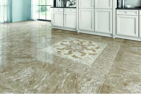 Керамогранит напольный K-935/LR Premium Marble Light Grey lap. 60х60 Kerranova