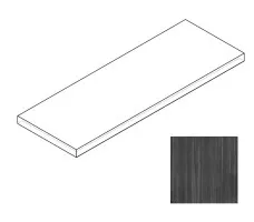 Ступень J02L11S 5th Avenue Ang. Grad. Black Ch. Strip. Lapp. Rett. Sx 33x60x3.2 La Fabbrica