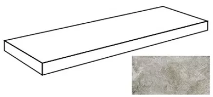 Ступень J62RS7 I Quarzi Ang.Grad. Prasio Sx Costa 33x60x3.2 La Fabbrica