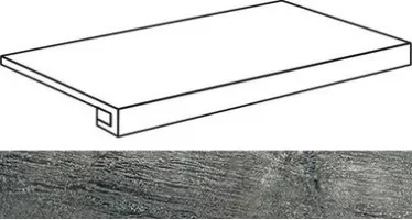 Ступень 85310 Icon Gradino Charcoal Costa 30.5x60.5x3.2 La Fabbrica