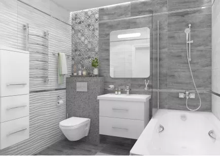 Мозаика Concrete тёмно-серый 30x30 Laparet