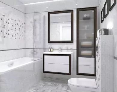 Декор Plazma Nuance белый 30x60 Laparet