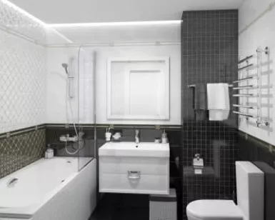 Настенная плитка 60045 Royal чёрный 20x60 Laparet