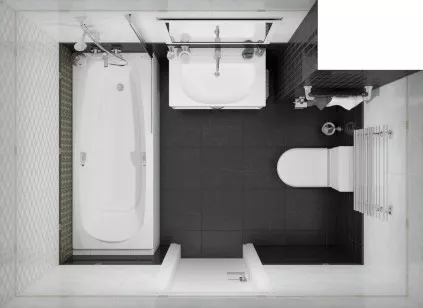 Настенная плитка 60045 Royal чёрный 20x60 Laparet