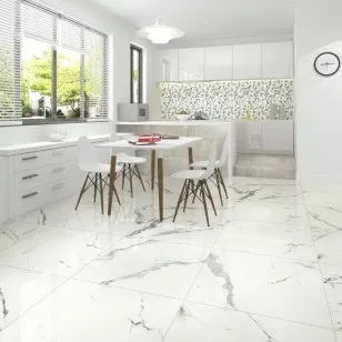 Керамогранит Laparet Calacatta Superb белый 60x60 полированный