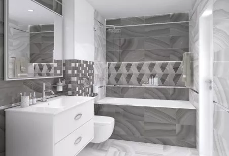 Плитка Laparet Space коричневый 25x50 настенная 34075