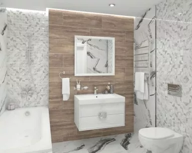 Плитка Laparet Woody бежевый узор 25x75 настенная