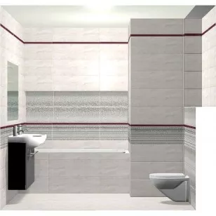 Декор O-MRR-WIU092-16 Вставка Mirror Lines 25x75 Mei