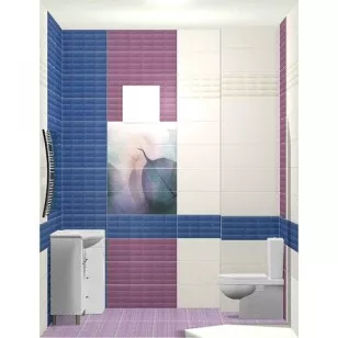 Плитка настенная O-VVD-WTU042 Vivid Colours голубой 25x75 Mei