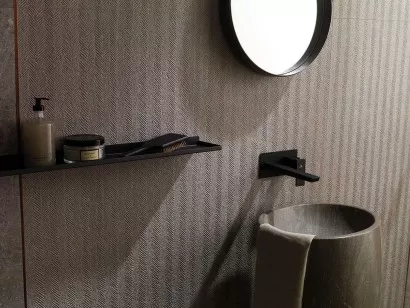 Плитка Porcelanosa Noir Caliza Spiga 45x120 настенная 100298578