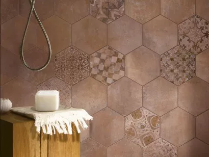 Керамогранит напольный R55A Epoca Rosa 15x15 Ragno