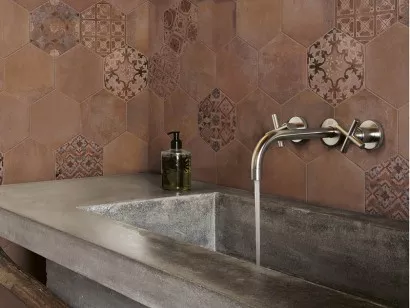 Керамогранит напольный R55A Epoca Rosa 15x15 Ragno