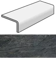 Ступень 739355 Ardoise Noir Elemento Elle Grip 15x30x4 Rex Ceramiche Ступень 739355 Ardoise Noir Elemento Elle Grip 15x30x4 Rex Ceramiche