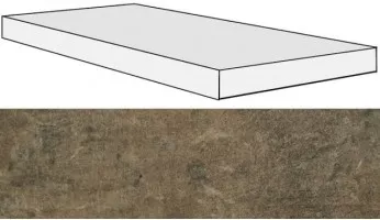 Ступень 755970 Matieres Brun Ang.Gradino DX 33x120x3 Rex Ceramiche Ступень 755970 Matieres Brun Ang.Gradino DX 33x120x3 Rex Ceramiche