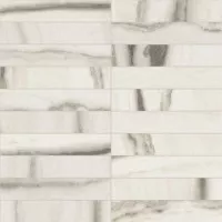 Декор 756310 Prexious White Fantasy Mosaico 3x15 Glossy 30x30 Rex Ceramiche
