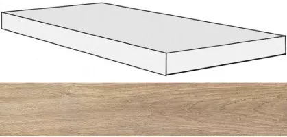 Ступень 738128 Selection Cream Oak Angolo Gradino DX 40x120x3 Rex Ceramiche