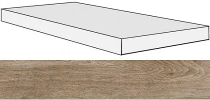 Ступень 738130 Selection Amber Oak Angolo Gradino DX 40x120x3 Rex Ceramiche
