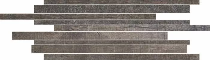 Декор 744841 Visions Brown Wood Modulo Listello Sfalsato 15x40 Rex Ceramiche