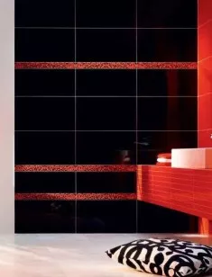 Керамогранит Tubadzin Black and Red White R.1 44.8x44.8