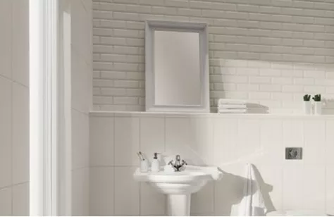 Настенная плитка Delice white Str 22.3x44.8 Tubadzin