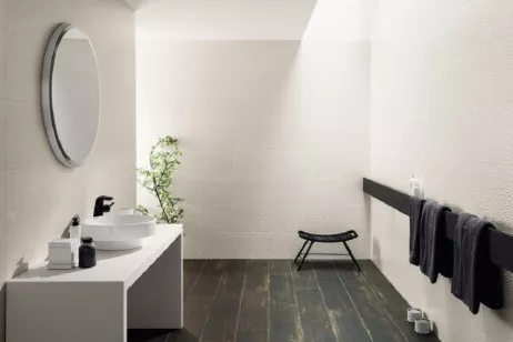 Плитка Tubadzin Tokyo Soga Black structure 29.8x74.8 настенная