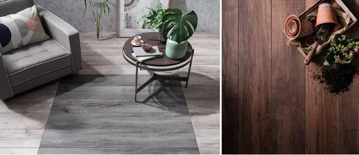 Керамогранит напольный K945691 Aspenwood Темно-серый 20x120 Vitra