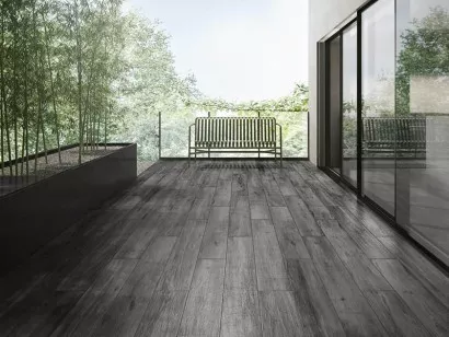 Керамогранит напольный K945691 Aspenwood Темно-серый 20x120 Vitra