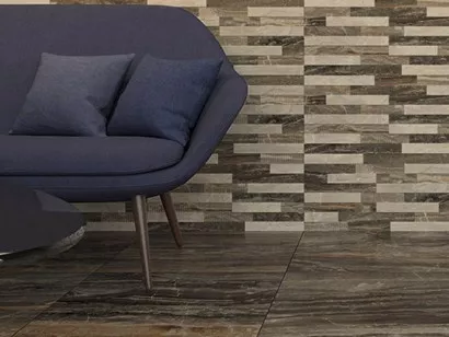 Керамогранит напольный K946615 Bergamo Антрацит 60х60 Vitra