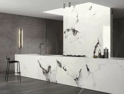 Керамогранит Ariostea Ultra Marmi Michelangelo Altissimo Soft 6 mm 150x300 UM6S300634