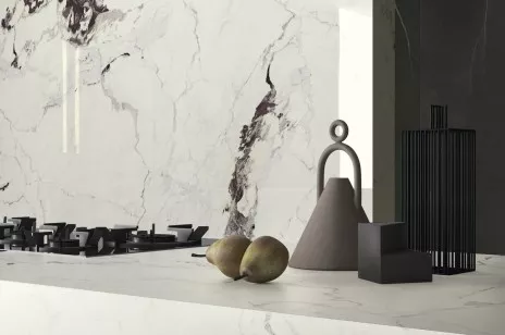 Керамогранит Ariostea Ultra Marmi Michelangelo Altissimo Soft 6 mm 150x300 UM6S300634