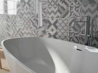 Плитка Aurelia Ceramiche Rev. Flou White 20x60 настенная