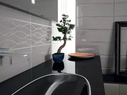Плитка Aurelia Ceramiche Rev. Flou White 20x60 настенная
