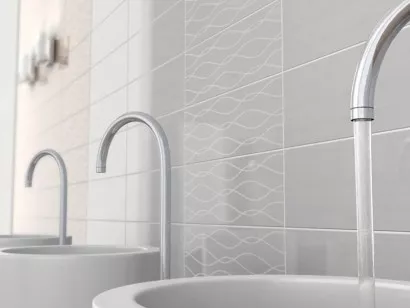 Плитка Aurelia Ceramiche Rev. Flou White 20x60 настенная