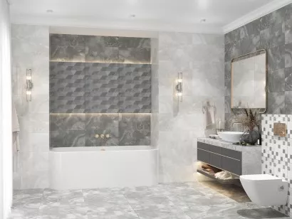 Керамогранит Azori Opale Grey R 60x60 848913101