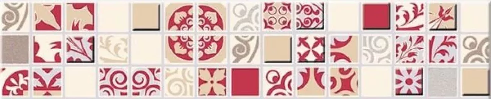 Бордюр Azori Vento Carmine Mosaic 6.2x30 Бордюр Azori Vento Carmine Mosaic 6.2x30