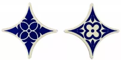 Вставка Azulejos Borja Rusticos Taco Estrella Azul 6.7х6.7 Вставка Azulejos Borja Rusticos Taco Estrella Azul 6.7х6.7