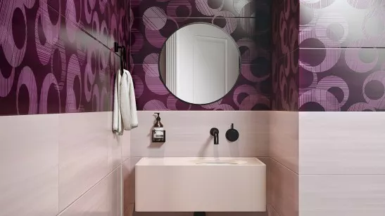 Плитка Beryoza Ceramica Сенсус Пудра 25x75 настенная