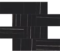 Мозаика Casa Dolce Casa Stones and More 2.0 Sahara Noir Glossy 6mm Muretto 7.5x15 30x30 752809
