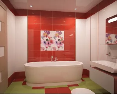 Плитка Ceradim Allure Red 25x45 настенная КПО16МР504