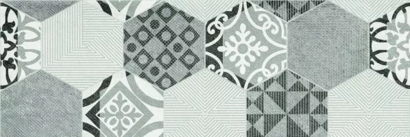 Декор Ceramika Konskie Portis Hexagons 25x75 Декор Ceramika Konskie Portis Hexagons 25x75