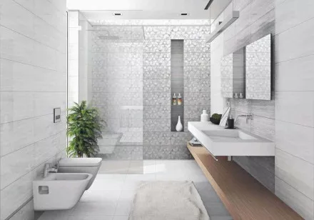 Плитка Ceramika Konskie Terra Grey Rett 25x75 настенная